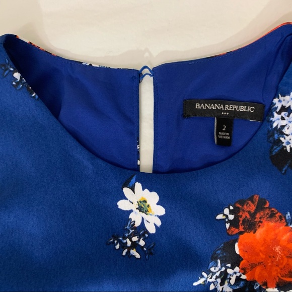Banana Republic Blue Floral Dress - Picture 10 of 14